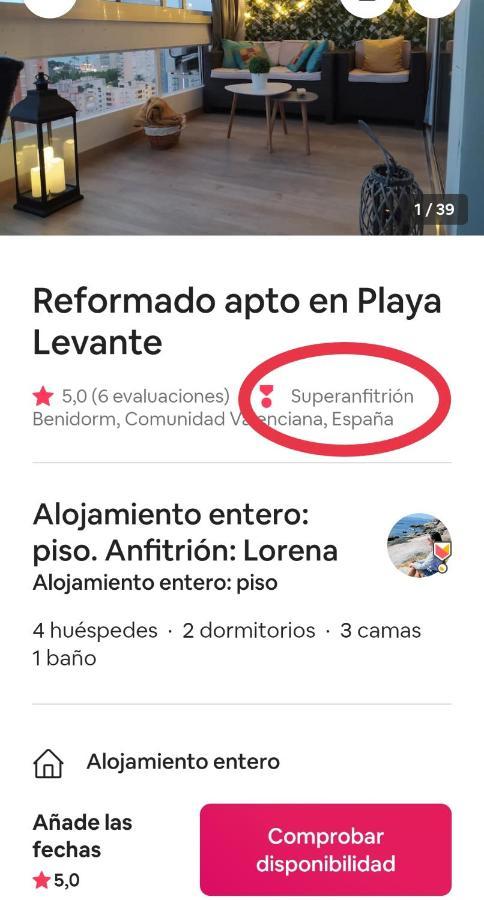 Playa Levante, Recien Reformado 베니돔 외부 사진
